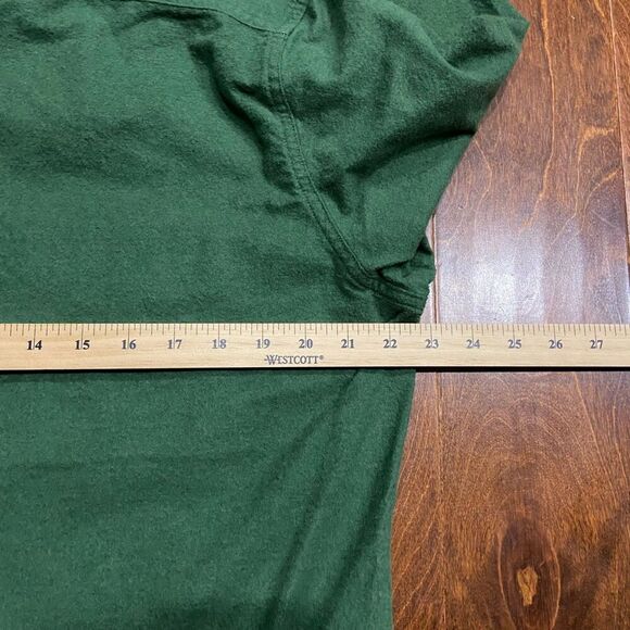 J. Crew Mercantile Flex Outdoors Button Front Green Shirt Men's Size LT - Picture 7 of 8